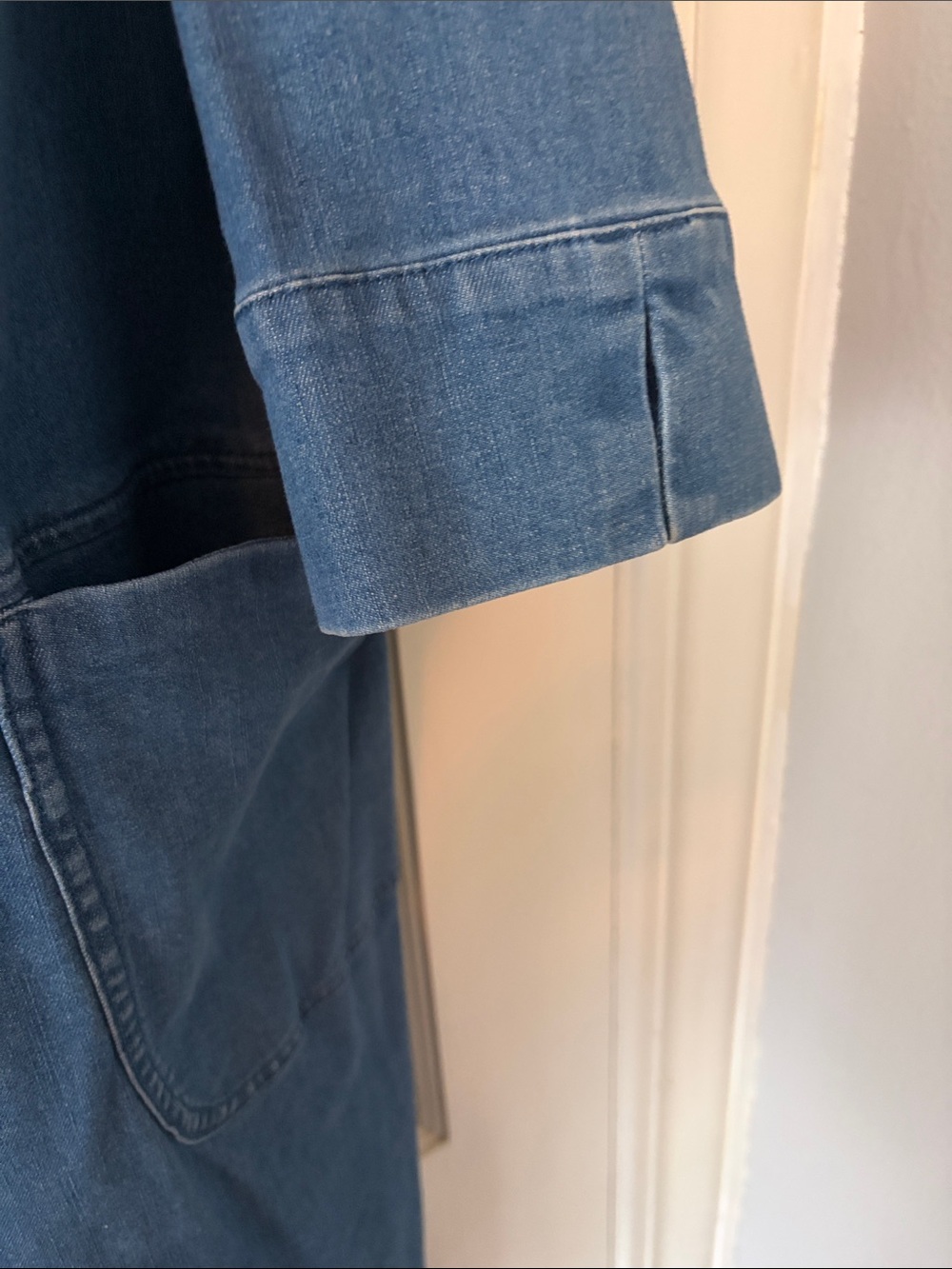 Boden Indigo Denim Shift Midi Dress - Picture 4 of 6